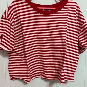 h&m cropped tee